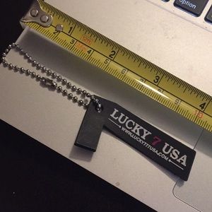 Lucky 7 USA plastic bag charm